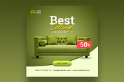 Furniture sale product banner, a Social Media Template by Smashing_Studio (Thumbnail 1 of 2)
