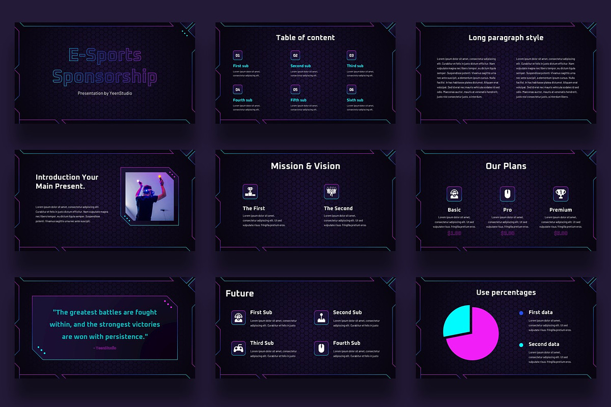 eSports Sponsorship Deck PowerPoint, a Presentation Template by BumbleGraph Studio (Photo 5 of 5)