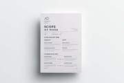 Scope Of Work | MS Word & Indesign, a Stationery Template by design_hut (Thumbnail 3 of 7)