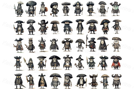Cartoon zombie pirate of caribbean, a Person Illustration by Bubert Art