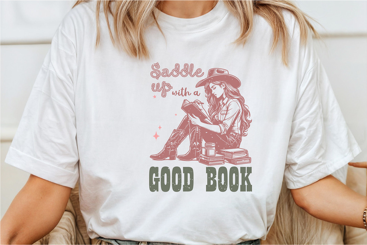Vintage Western Cowgirl Sublimation, an Illustration by Rose Art (Photo 4 of 7)