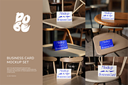 Business Card Mockup Set, a Books & Magazine Mockup by DOBE Studio (Thumbnail 1 of 9)