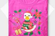 Retro Christmas Goose T Shirt Design, a Seasonal Illustration by Unique Design Team (Thumbnail 6 of 7)