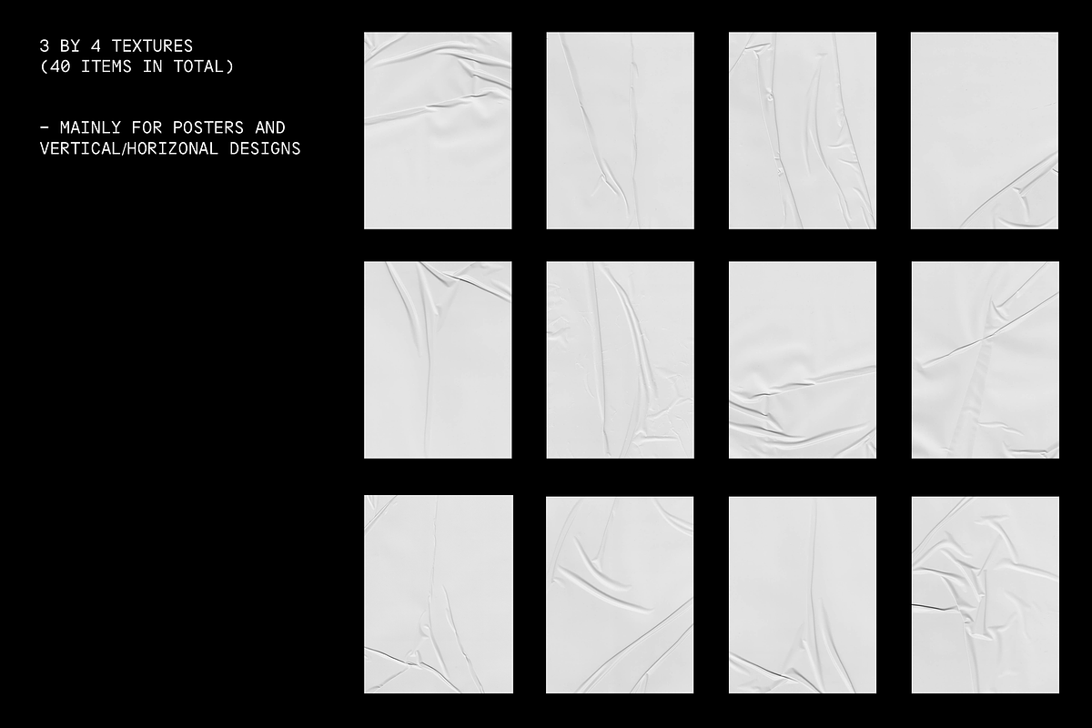 06: Glued Poster Textures Collection, a Texture Graphic by Eugene Tantsurin (Photo 10 of 10)