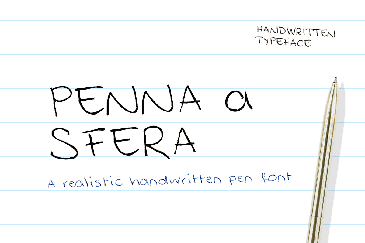 Penna Sfera Handwritten Pen Script, a Handwritten Font by Aire Studio