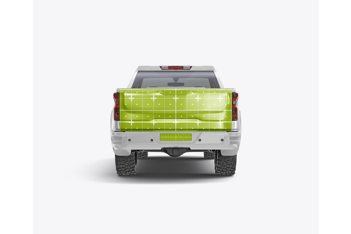 Pickup Truck Mockup, a Product Mockup by OneVectorStock (Photo 16 of 16)