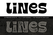 Retro Halftone Lines Effects, a Layer Style Add-On by Bitstate Design (Thumbnail 2 of 4)