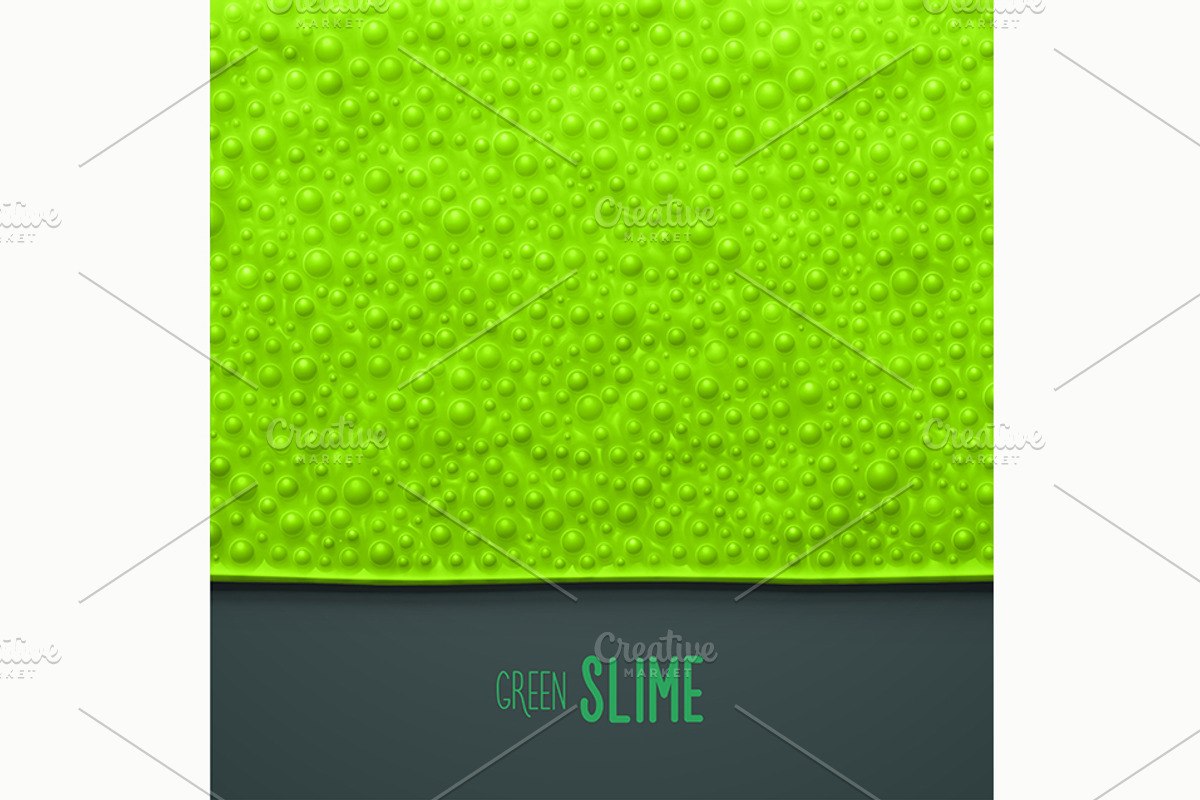 Green Slime, a Texture Illustration by Elymas