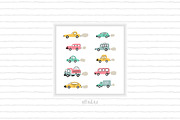 Toy Cars Seamless Patterns, Cliparts, a Pattern Graphic by AllNikArt (Thumbnail 6 of 6)