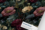 MOODY FLORAL Seamless Pattern, a Pattern Graphic by AYAKA Studio Co. (Thumbnail 3 of 9)
