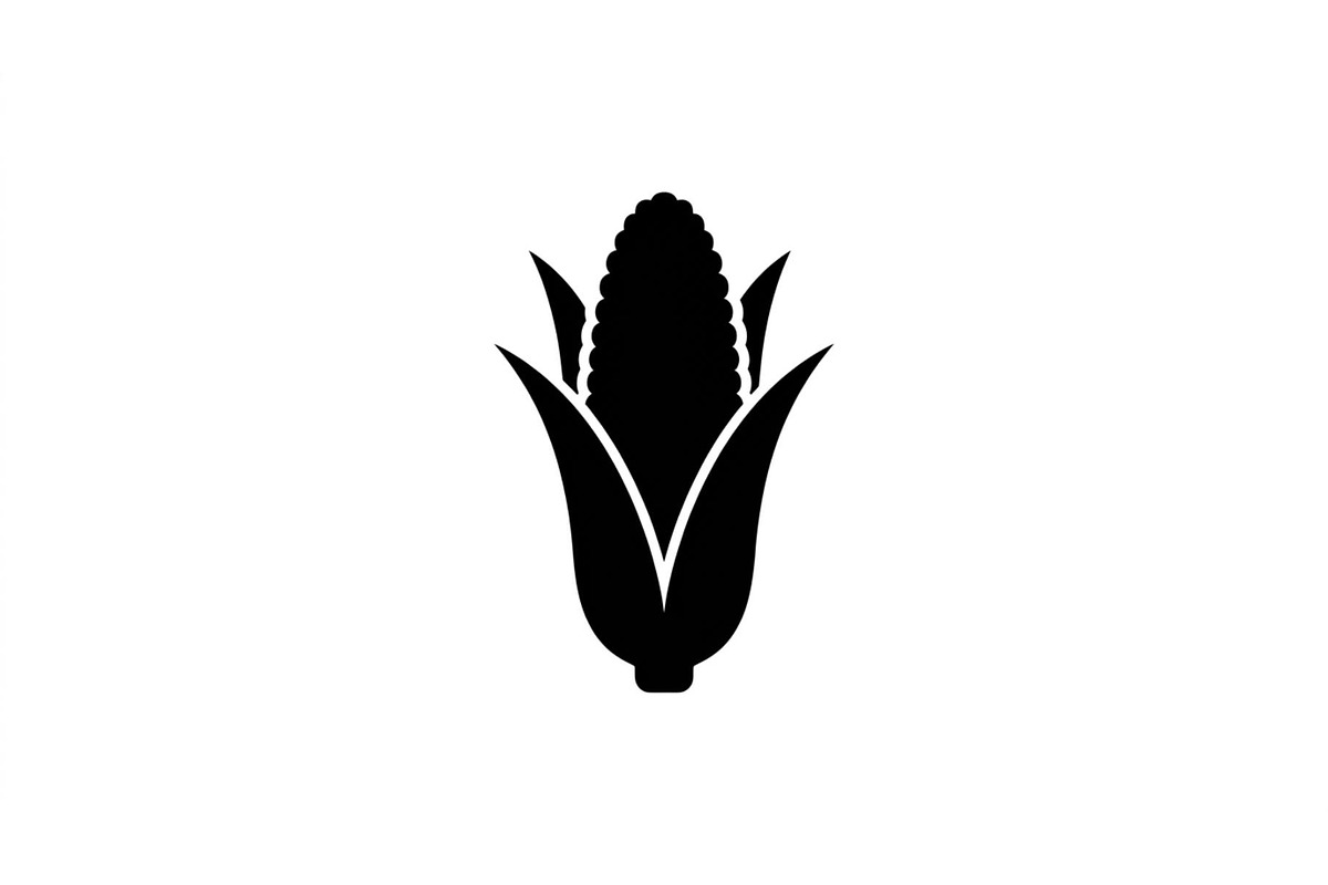Fresh Corn Cob Silhouette Variety, an Object Graphic by Designer_Momina (Photo 3 of 3)