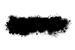 Splatter Paint Texture . Black Spray, a Texture Illustration by Nenahliadava Design