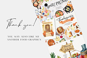 Banana Watercolor Clipart Set, a Food Illustration by Natalia Fedorova (Thumbnail 8 of 8)