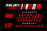RACING HARD - Racing Font, a Font by GFRcreative (Thumbnail 2 of 5)