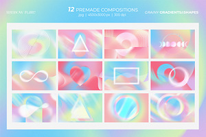 Grainy Gradients & Shapes BUNDLE