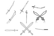 Swords Set 1 Procreate Brush Stamps, a Brush Add-On by Disasterology Ink (Thumbnail 5 of 10)