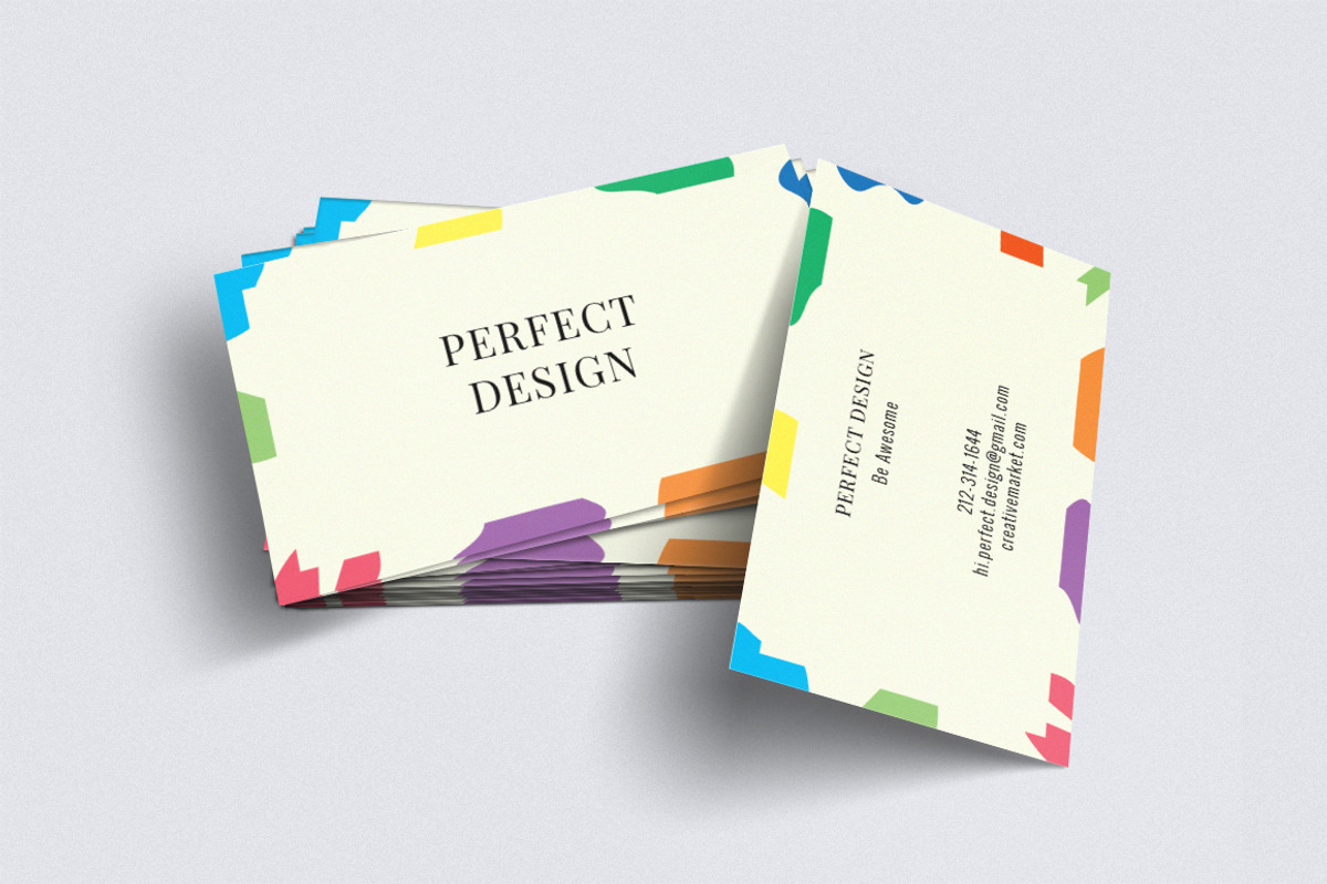 Colored Spots Business Card Template, a Business Card Template by Perfect Design (Photo 2 of 3)