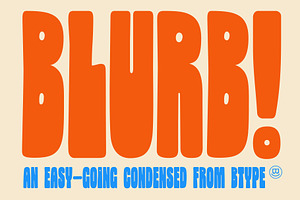 Blurb Chunky Condensed Display Font