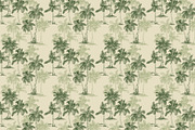 Green Palm Patterns Tropical Forest, a Decorative Illustration by Jeanna Draw (Thumbnail 5 of 14)