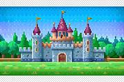 Castle Pixel Art Background, a Background Graphic by minhm2m (Thumbnail 4 of 12)