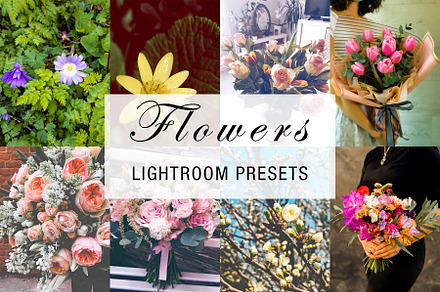24 flowers lightroom presets