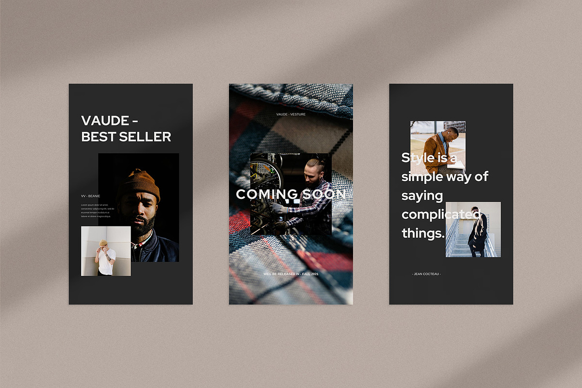 Vaude Instagram Pack | PS & Canva, a Social Media Template by Visuel Colonie® (Photo 7 of 15)