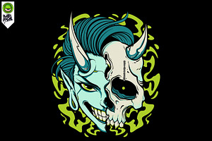HALF DEMON - design, an Illustration by Behold creative supply