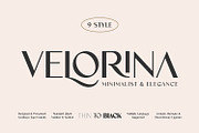 Velorina Font Family, a Sans Serif Font by Asenbayu (Thumbnail 1 of 14)