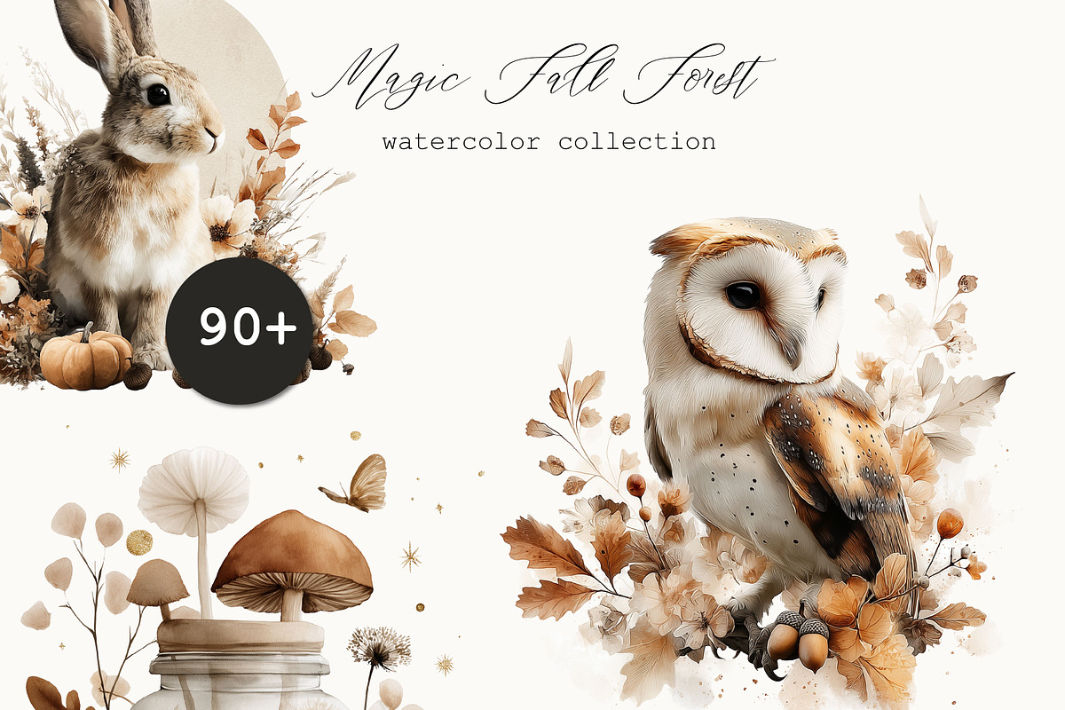 Watercolor Forest Animals, an Animal Illustration by Anna Sokol (Photo 4 of 10)