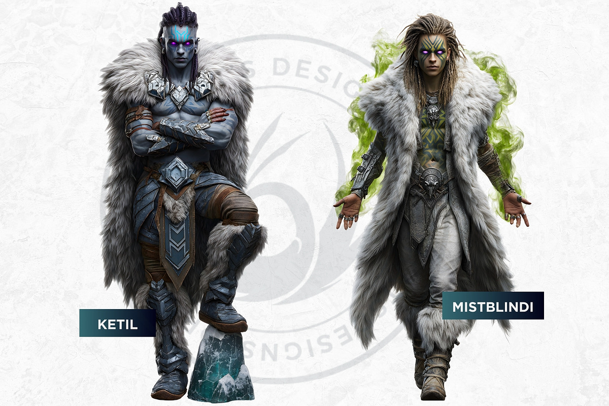 Norse Jotuns Giant Viking Cliparts, a Person Illustration by ThatsDesignArt (Photo 13 of 18)