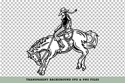Cowgirl Vector Illustrations, an Illustration by cd-design.co (Thumbnail 4 of 8)