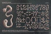 The Nebula Flow Font - Chrome Type, a Font by softulka (Thumbnail 10 of 11)