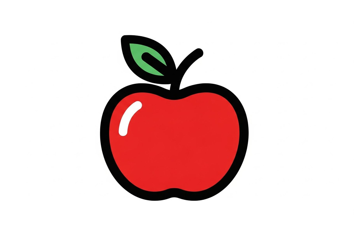 Apple Fruit Vector Icon Bundle, an Illustration by musafir_fashion (Photo 5 of 49)