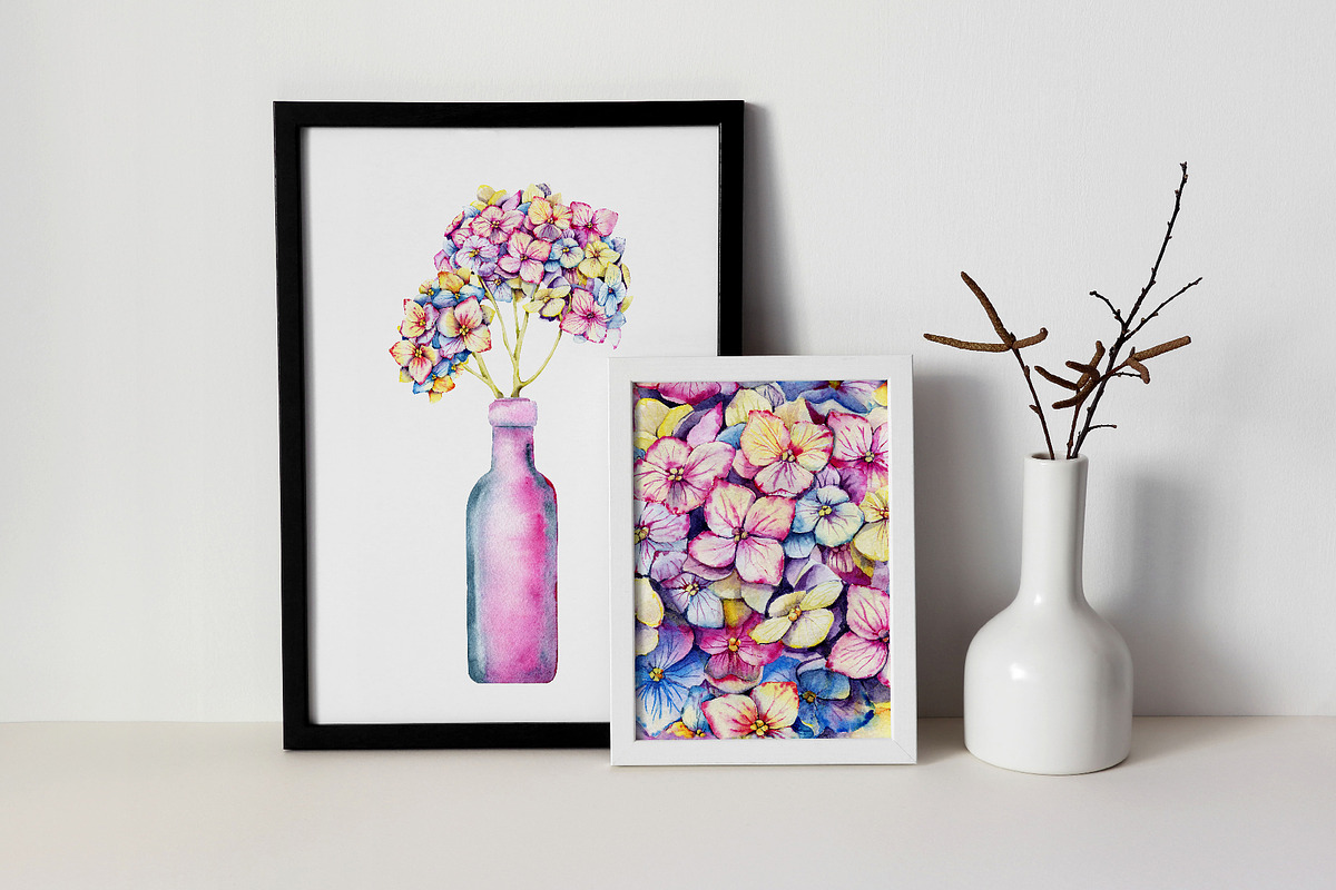 Hydrangea clipart, flower patterns, an Illustration by Artmanata (Photo 15 of 18)