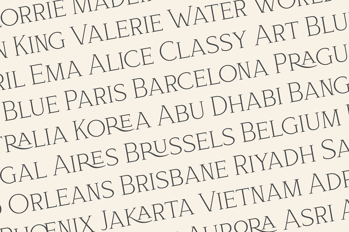 Bloomy Korea - Modern Serif Font, a Serif Font by Artchitype Studio (Photo 7 of 12)