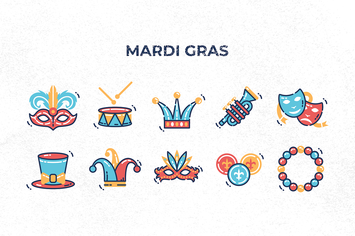 120 Holiday Icons, an Outline Icon by Flat Icons (Photo 8 of 13)