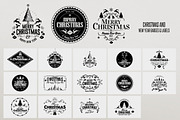 Christmas and New Year Badges & Labe, a Templates & Theme by DesignWorkz (Thumbnail 1 of 3)