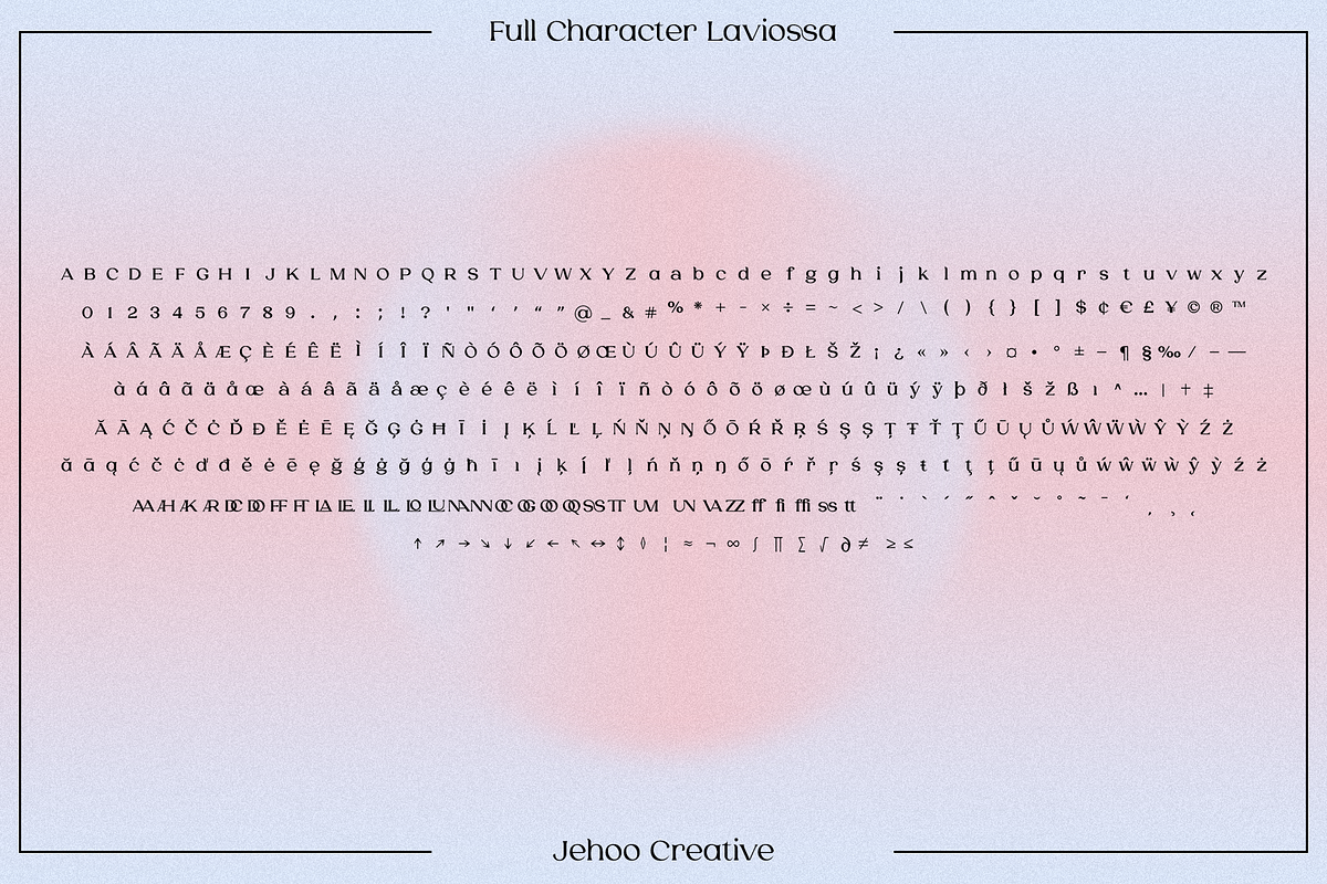 Laviossa Modern Serif Typeface, a Font by Jehoo Creative (Photo 8 of 10)