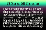 CS Ruslan – Blackletter Font, a Blackletter Font by Craft Supply Co. (Thumbnail 8 of 8)