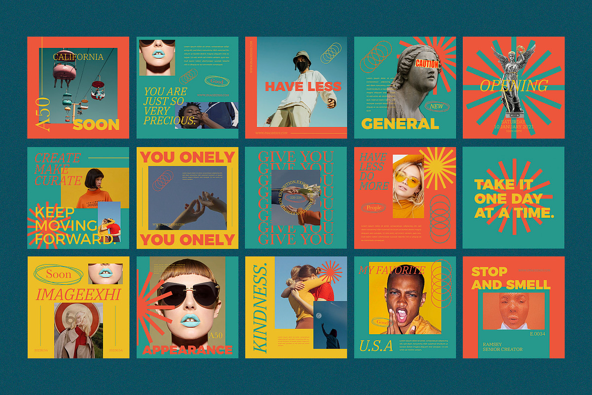 IMAGEEXHI Retro Instagram Template, a Social Media Template by Compaq_Creative (Photo 10 of 11)