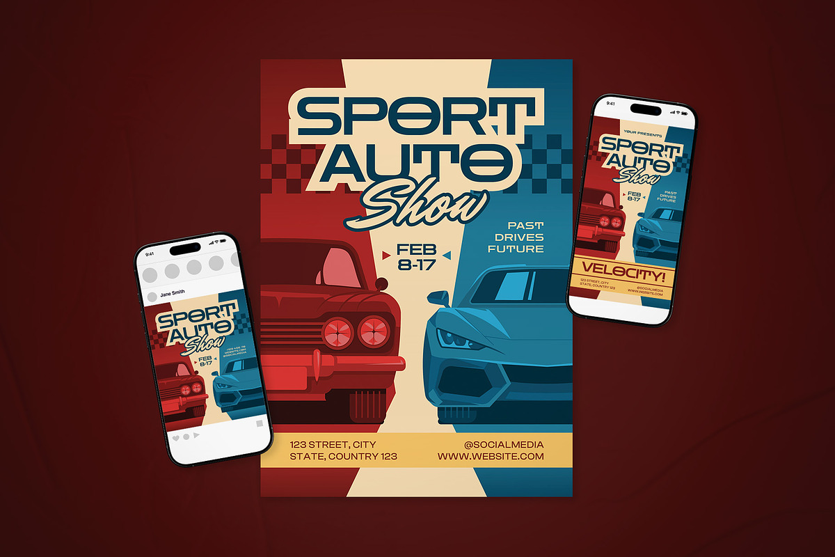 Auto Show Event Flyer Set, a Flyer Template by The Good Store (Photo 1 of 2)