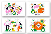 10 Deposit Vector Illustration, a Finance Illustration by denayunebgt (Thumbnail 3 of 4)