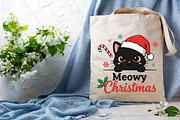 Meowy Christmas Png, Christmas Cat P, an Illustration by DreamPrint404 (Thumbnail 7 of 7)