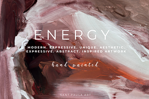 BURGUNDY MODERN EXPRESSIVE ART, a Texture Illustration by identity.ART