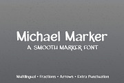Michael Marker Font, a Sans Serif Font by Kristy Hatswell (Thumbnail 1 of 6)