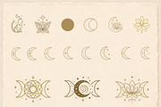 Mystic Moon Symbols & Ornaments Set, an Object Graphic by Christine Krahl (Thumbnail 2 of 5)