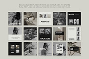 Aesthetic Instagram Templates IX, a Social Media Template by Instprofi | Studio Estimo (Thumbnail 6 of 10)