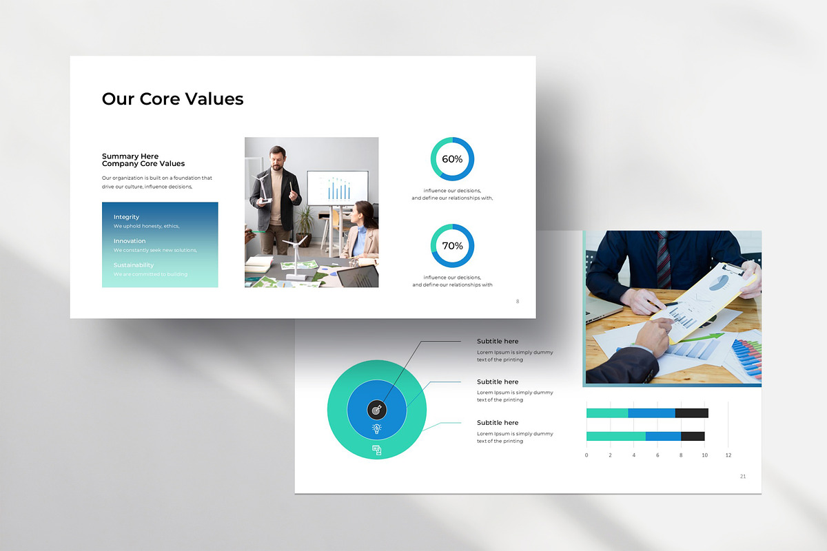 Annual report Presentation Template preview 3