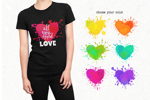 Colorful Life: Vector Splatters Set