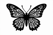 Flying Butterfly Vector Silhouette, an Illustration by Amazin_art (Thumbnail 6 of 21)